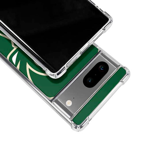 NBA Milwaukee Bucks Large Logo Google Pixel 7a Clear Case